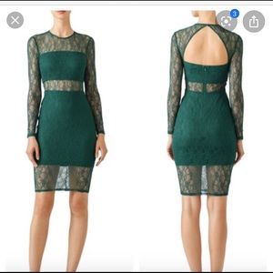 Ali & Jay Green Lace Long Sleeve Dress